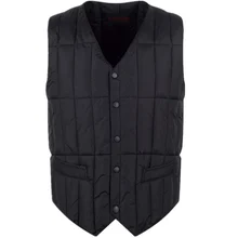 Zozowang зимний черный хлопковый жилет размера плюс, Мужская однотонная Повседневная однобортная модная теплая приталенная куртка