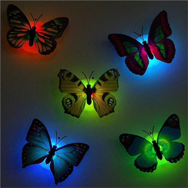 Color Changing Led Erfly Night Lights Cute Nightlight Portable Color Changing Led Erfly Night Lights Cute Nightlight Portable Bathroom Best Decorative Lamp Luminaria Room Indoor