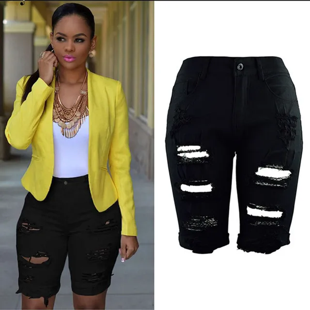 2018fashion high waist jeans woman black denim skinny jeans woman white