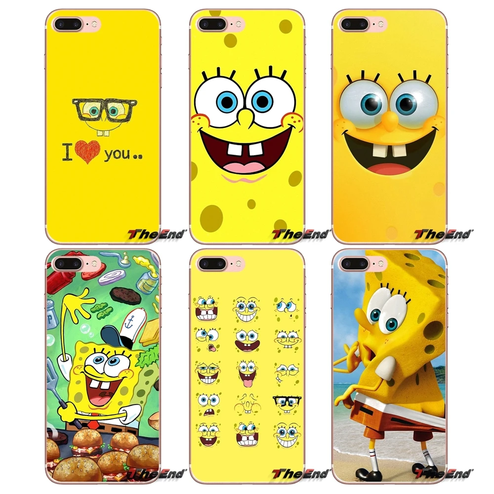 

For Huawei Honor 4C 5X 5C 6X Mate 7 8 9 Y3 Y5 Y6 II 2 Pro G7 G8 P7 P8 P9 Lite 2017 Sponge Bob Soft TPU Cell Phone Case Cover