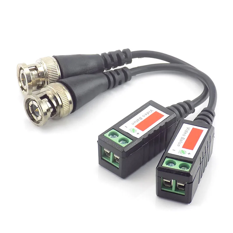 Gakaki 20piece 3000FT Distance UTP Video Balun Twisted CCTV Balun Passive Transceivers BNC Cable Cat5 Adapter for CCTV Camera