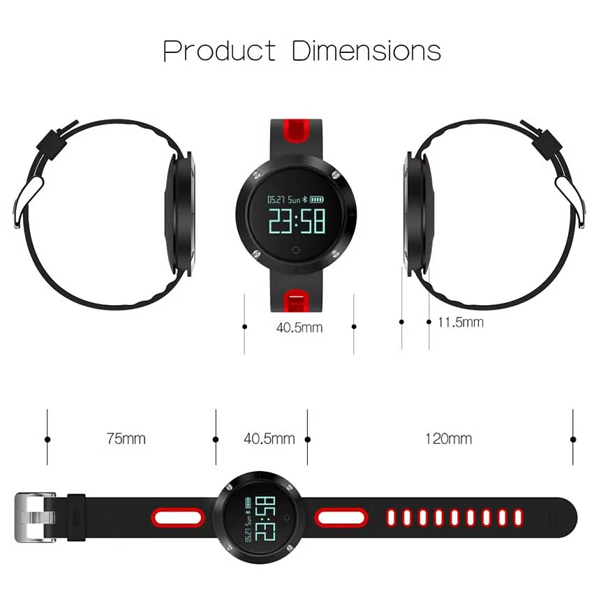 D59 Smart Watch Waterproof Smart Wristband Heart
