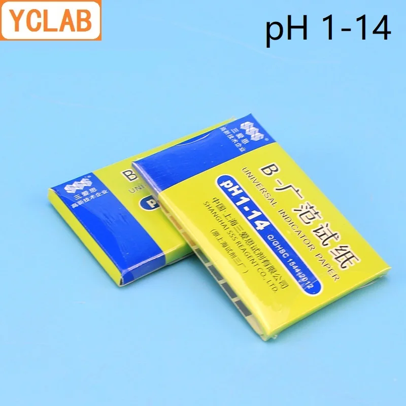 YCLAB 80 шт. универсальная индикаторная бумага pH 1 14 Бумага для испытания кислотной