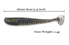 MNFT 10Pcs Paddle Tail Swimbait Lures Rubber Worms Swimbait Bass Bait Soft Fishing Tackle ► Photo 2/6