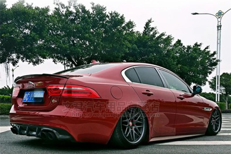 Auto Carbon Fiber Spoiler For Jaguar XE XEL 2015 Rear Trunk Spoilers Lid Diffuser High Quality Car Accessories