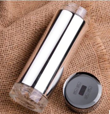 

Vacuum cup, glass thermal insulation Cups, double layer glass silvering Inner tank, Crysta, thermos mug Display temperature