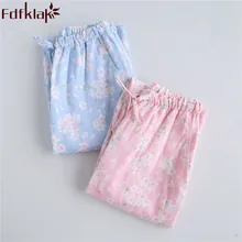 Fdfklak новые продукты пижамы брюки женские s нижняя часть спортивного костюма брюки для женщин летние хлопковые пижамы брюки Q934