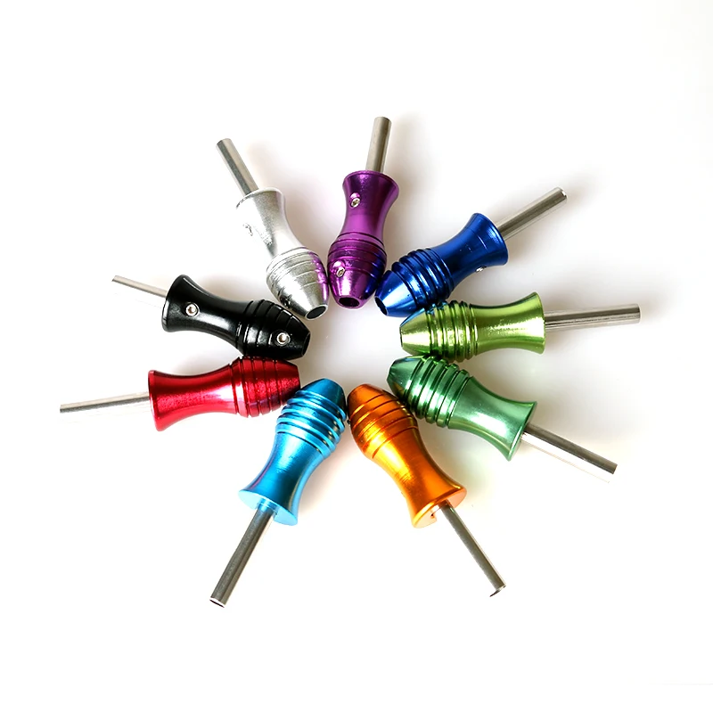 

200 pcs/Lot High Quality Fish Shape Aluminum Alloy Handmade Tatttoo Machine Grip 25mm Diameter Tattoo Grip TG2102