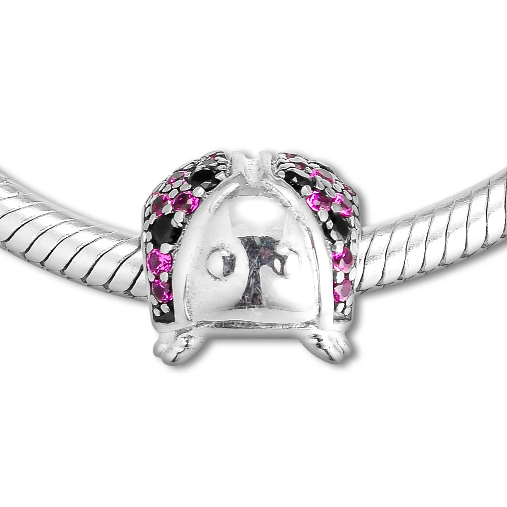 Fits for Pandora Beads Bracelets Ladybird Charms 100% 925 Sterling Silver Jewelry Free Shipping | Украшения и аксессуары