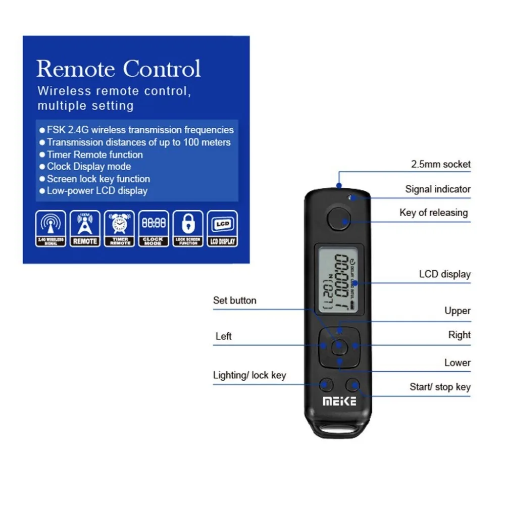 MEKE Meike MK-D500 Pro Power pack Built-in 2.4GHZ