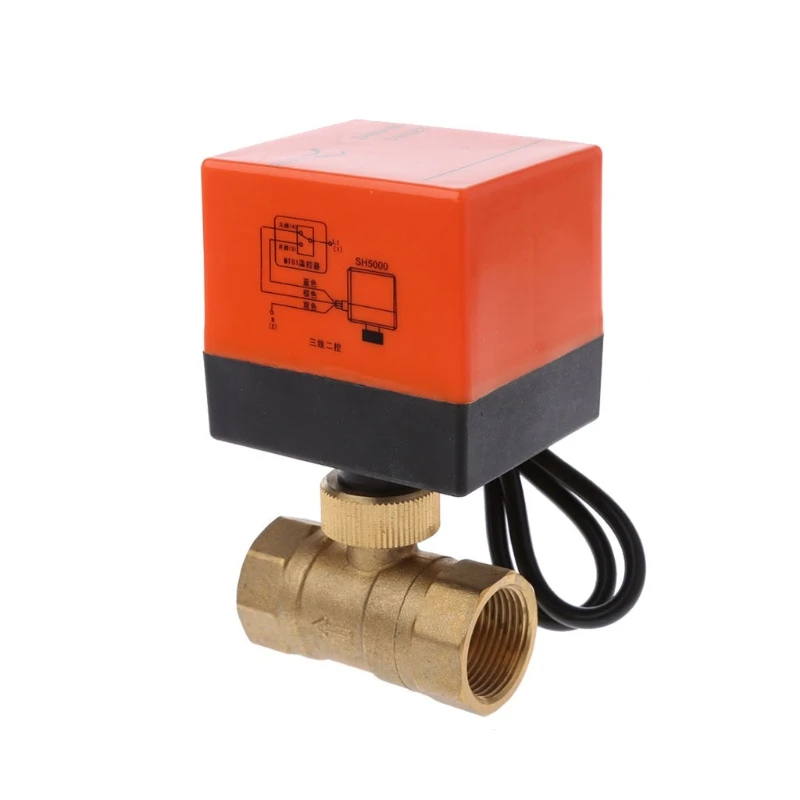 

Electric Motorized Brass Ball Valve DN25 AC 220V 2 Way 3-Wire with Actuator