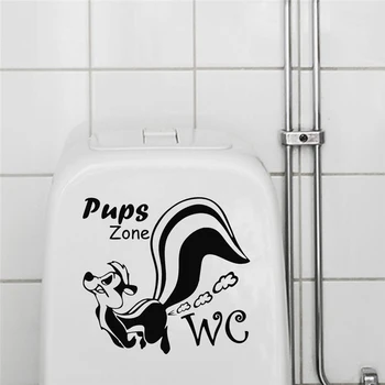Pups Zone WC Wall Stickers 1