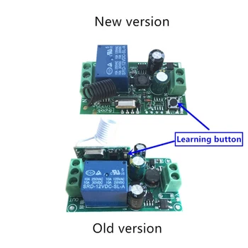

AC 220V 1CH RF 433MHz Wireless Remote Control Switch Module Learning Code Relay