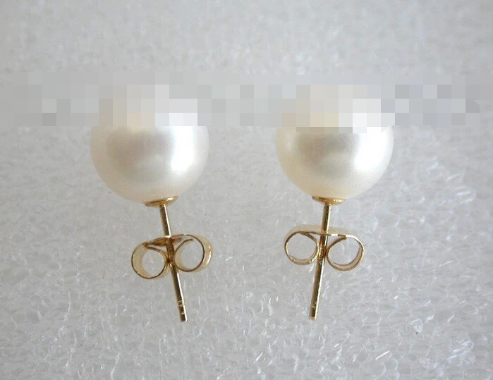

FREE SHIPPING>>> free shipping 00294 perfect round pink freshwater cultured pearl earrings