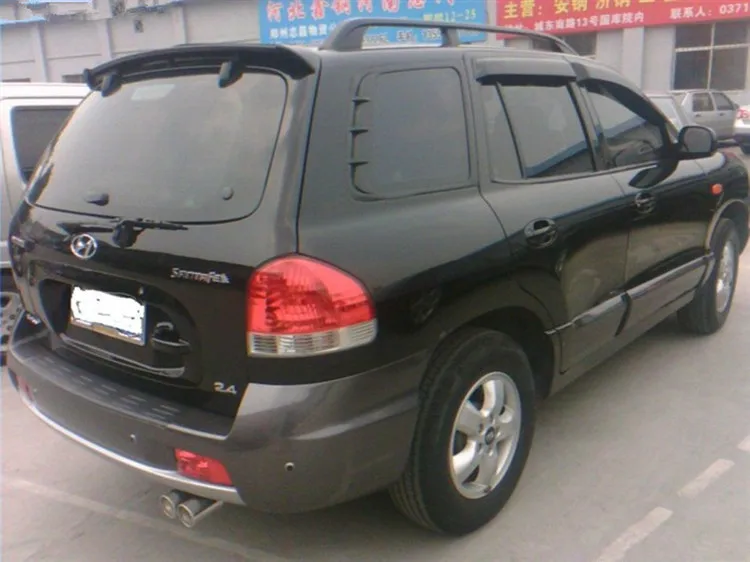 

Osmrk unpainted ABS tail wing roof visor rear spoiler for hyundai santa fe
