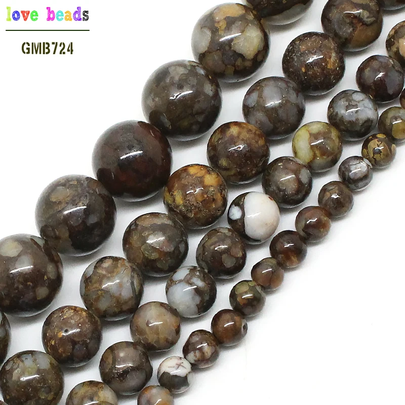 

Natural Opal Stone Loose Round Beads 4/6/8/10/12mm Pick Size 15inches Beads For Jewelry Making DIY Necklace (F00590)