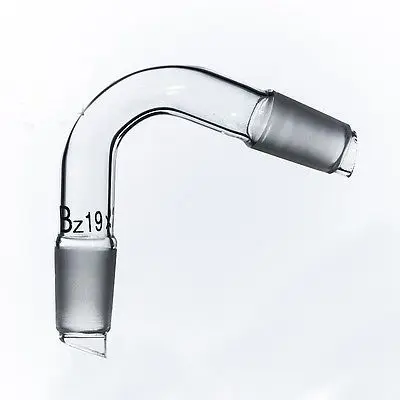 

19/26 Joint Laboratory Glass Distillation adapter Distilling Head 75 Degree Bend