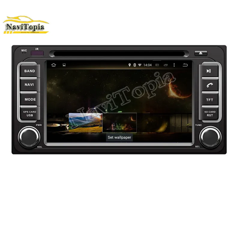Perfect NAVITOPIA 4G RAM 32G ROM Octa Core Android 9.0 Car DVD Player GPS Navigation for Toyota HIACE for Toyota Ielas for Fortuner 3