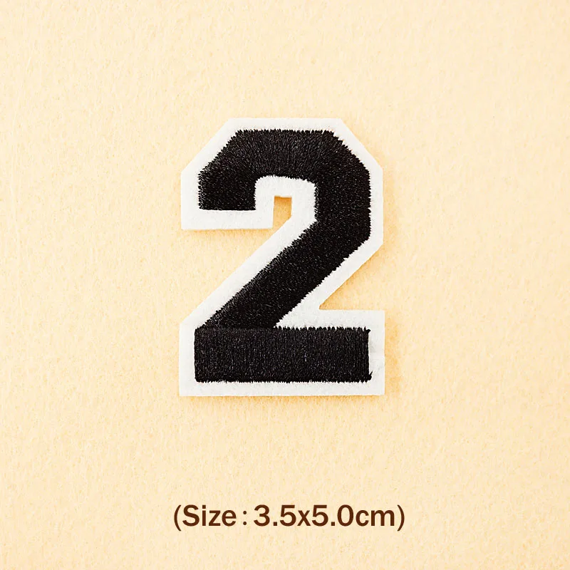 Number: 0 1 2 3 4 5 6 7 8 9 Size:3.8*5cm Patch Embroidered Applique Sewing Clothes Stickers Garment Apparel Accessories Synthetic Leather Fabric & Sewing Supplies