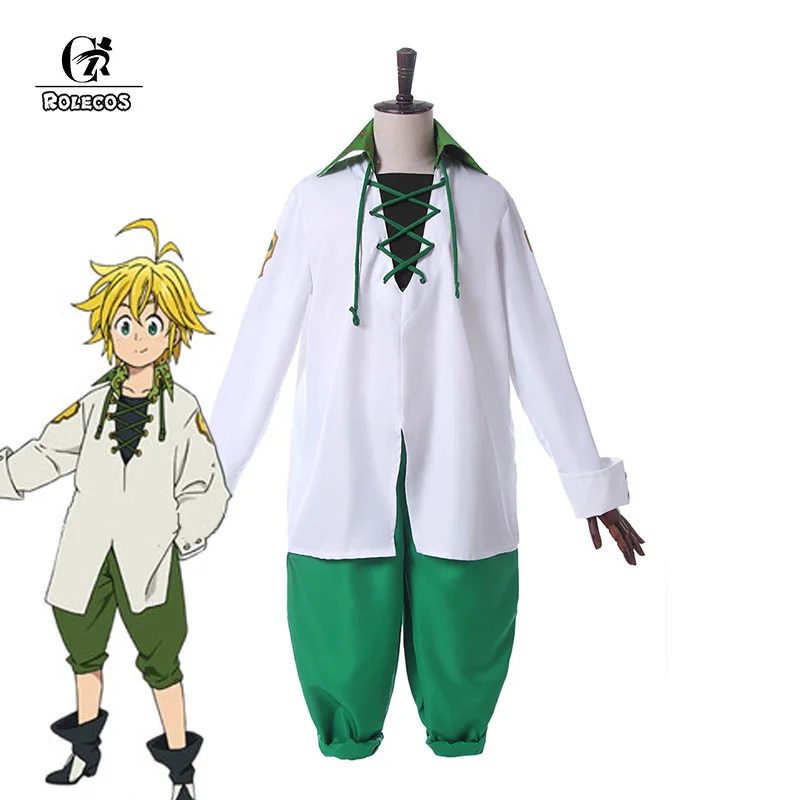 

ROLECOS Anime Seven Deadly Sins Cosplay Costume Meliodas Costume Dragon's Sin of Wrath Nanatsu no Taizai Imashime no Fukkatsu