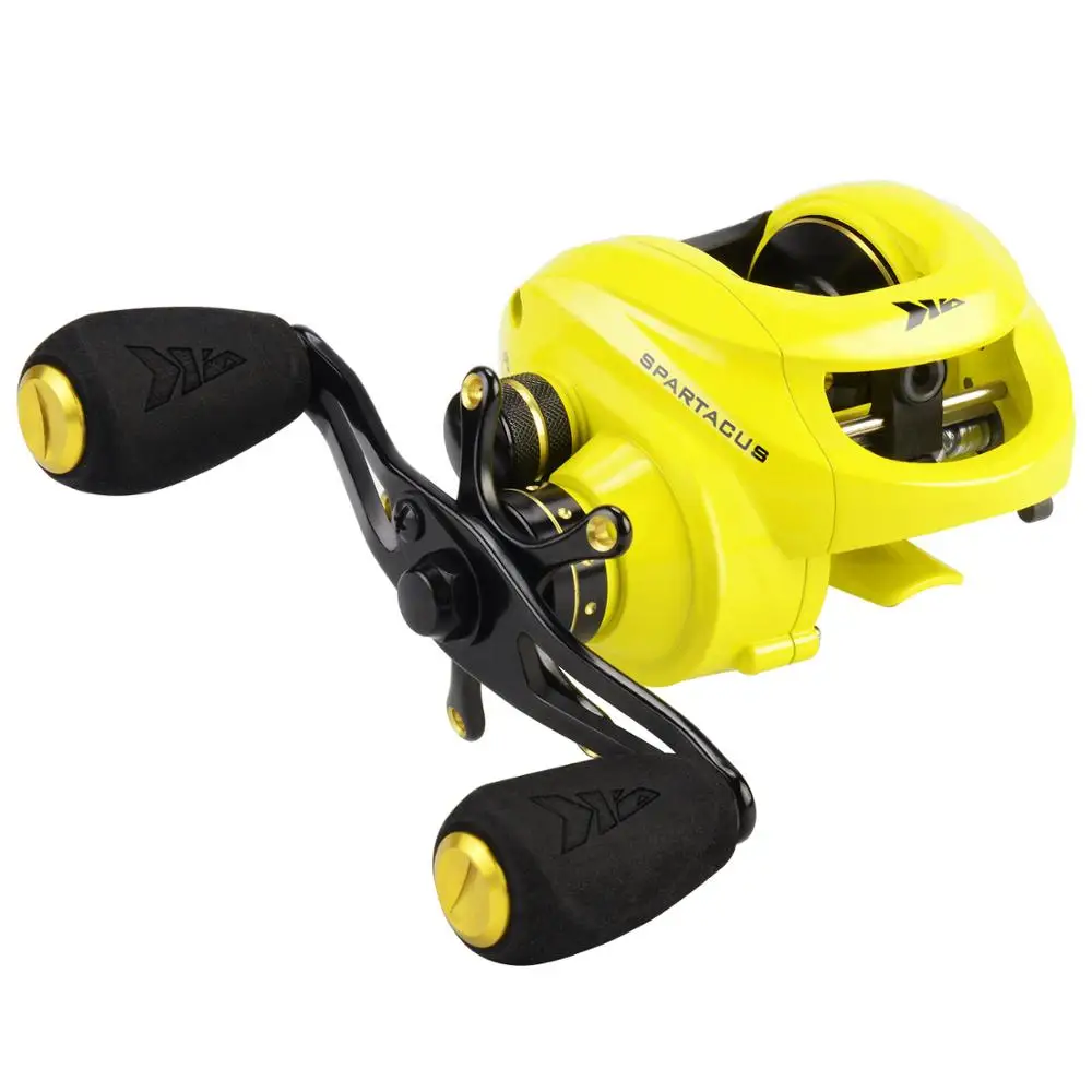 KastKing Спартак High Speed 6.3: 1 Baitcasting Reel 11+ 1 Бб Перетащите Мощность 8 КГ/17.5lb право Левая Рука Рыболовная Катушка - Цвет: Yellow