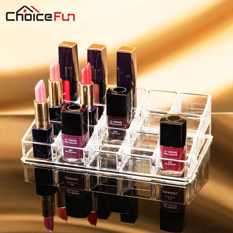 CHOICEFUN Fancy 15 Grids Acrylic Makeup Organizer Storage Box Case