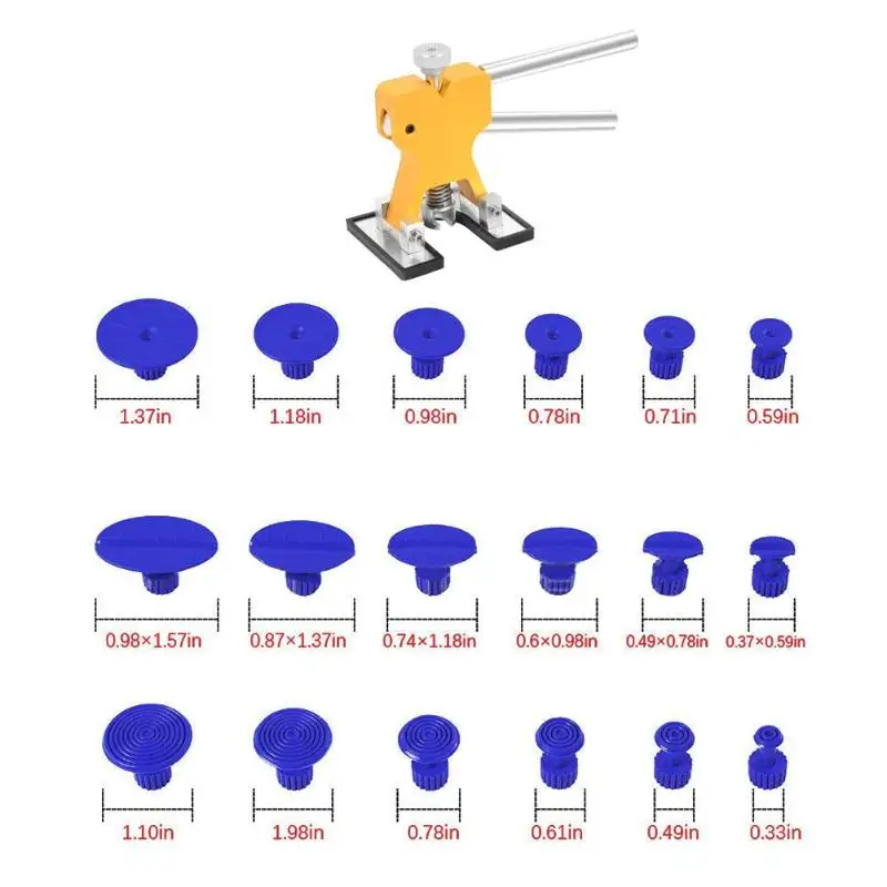 Автомобильный безболезненный инструмент для ремонта вмятин Съемник вмятин для удаления вмятин скользящий молоток клеевые палочки обратный молоток клеевые вкладки для ремонта града