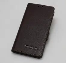 Funda de cuero genuino de alta calidad para Nokia Lumia 830 Funda clásica con tapa para teléfono(China)