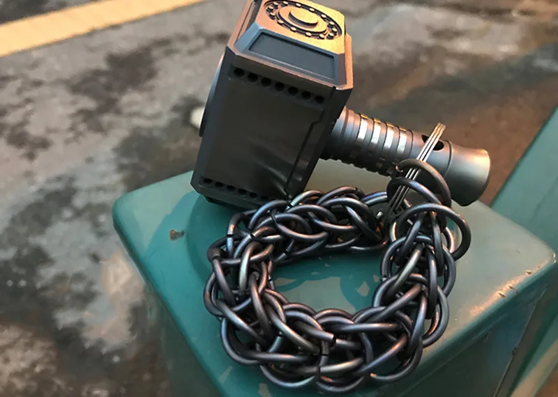 Cadeia de Titânio Liga de Titânio Pingente de Metal Acessórios ao ar Pure Hand-made Chaveiro Cadeia Decoração Faça Você Mesmo Livre Edc Bolso Ferramenta 1 pc 8 Esporte e Lazer