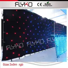 RBG светодиодный тканевый занавес с матрицей звездного неба