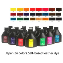 Японский импортный бренд Seiwa, 24 цвета, 100 мл, кожа на соляной основе, окрашенная растительного дубления, средство для окрашивания кожи