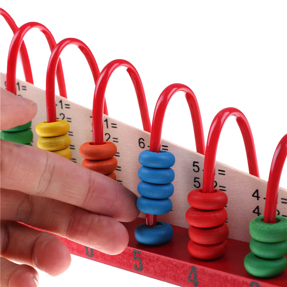 Деревянные детские математические игрушки abacus радужные шарики классические X