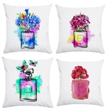 

Cushion for leaning on, vase for New Year gift series HomerDecor Cushion Cover Throw Pillowcase Pillow Covers 45 * 45cm Sofa S