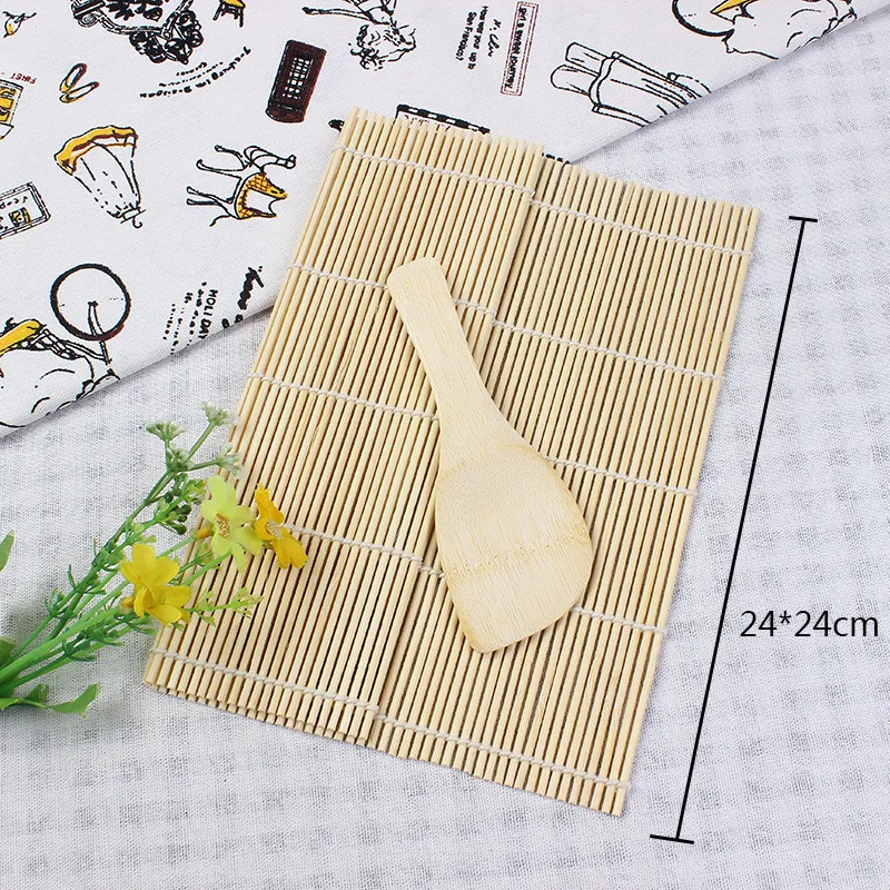 IVYSHION японский кухонный инструмент для суши бамбуковый коврик раскатки DIY рисовый