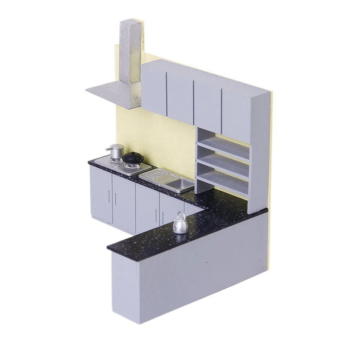 Имитация кухонного шкафа набор модель комплект мебели 1:25