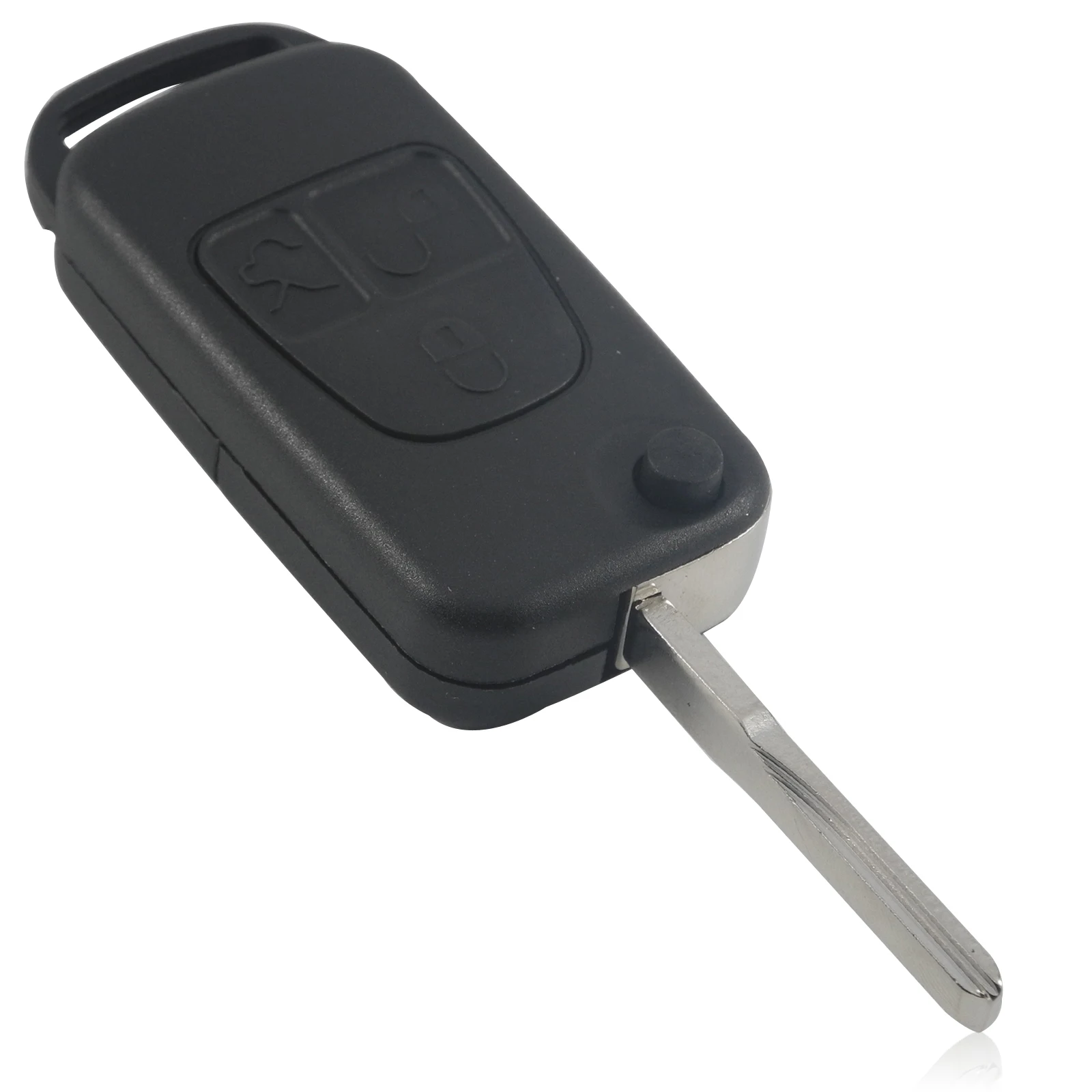 

jingyuqin for MERCEDES For BENZ 3 Button Switchblade Fob ML SL S C Fob Case 10pcs/lot HU64 Blade Flip Remote Car Key Shell