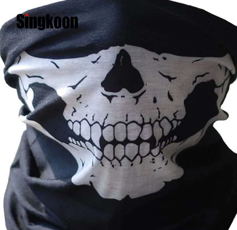 

Hot Sell Motorcycle Mask Balaclava Face Masks Neck Scarf Skull Ghost Mask Biker Motorbike Cycling Fishing Climbing Face Shield