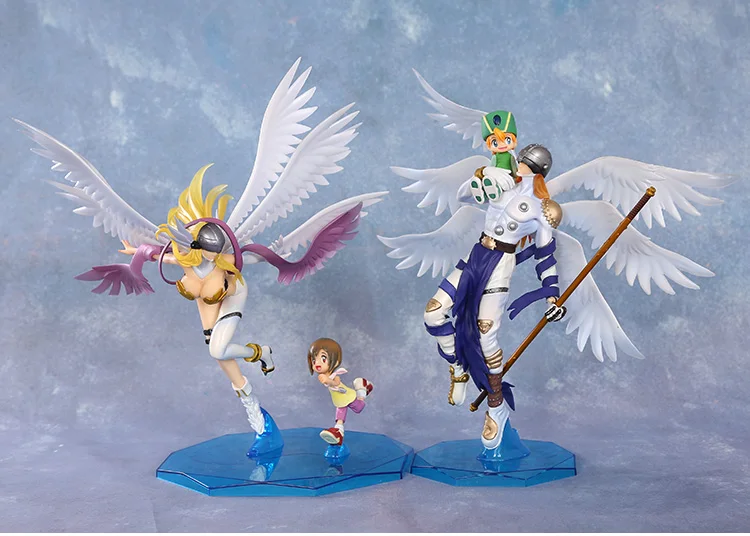 

Digital Monster digimons Angewomon&Hikari / Angemon&Takeru Action Figure no box 22cm (Chinese Verson)