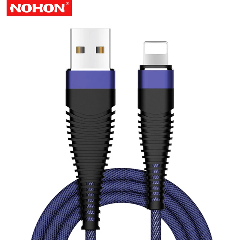 NOHON usb кабель для зарядки и передачи данных для iPhone 6S 7 8 Plus X XS Max телефон USB кабель для зарядки для iPhone 5 5S 6 plus XR Быстрая зарядка