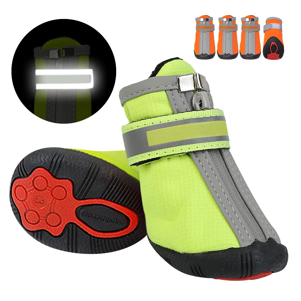 

Winter Dog Shoes Warm Small Big Dogs Shoes Socks Waterproof Reflective Dog Boots Paw Protector Non Slip Rain Snow Pet Booties