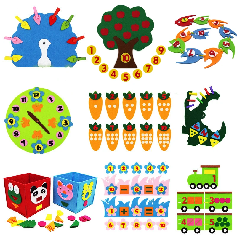 

Teaching Kindergarten Manual DIY Weave Cloth Early Learning Education Toys Environmental Protection Enlightenment Education Aids