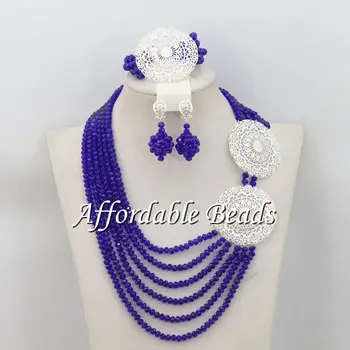 

Free Shipping Bridal Nigerian Costume Jewelry Set Rare Fashion Jewelry Beads Sets ABS095