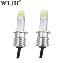 WLJH 2x Canbus LED Fog Light Bulbs H1 LED 6000K High Bright Auto Driving Fog Light Bulb Low Beam Headlamp Headlight LED For Kia