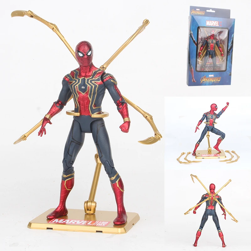 

15cm Avengers Infinity War Iron Spider Spiderman Action Figure PVC Spider Man Figure Collectible Model Toy