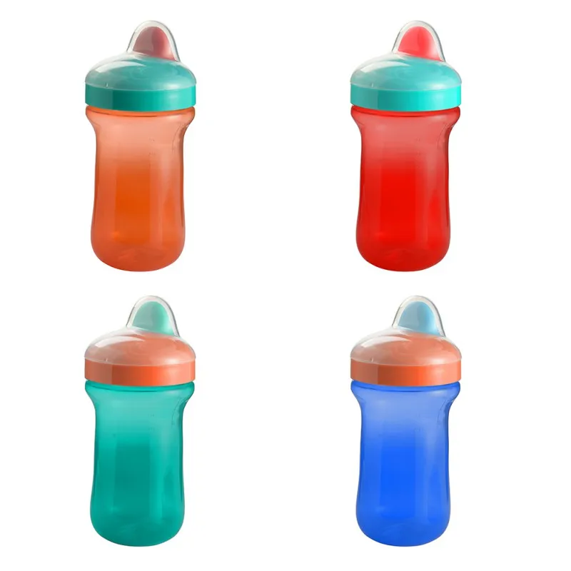 Cute Baby Bottles Eco friendly PP Children Learn Feeding Drinking Water Bottle Kid cups 300mlin
