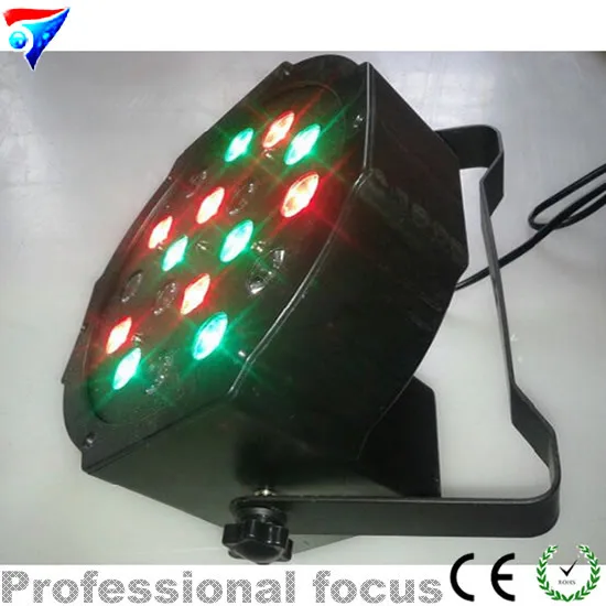 

Free shipping 18x3W RGB DMX Stage Lights Led Flat Par Light for Party KTV Disco DJ Stage