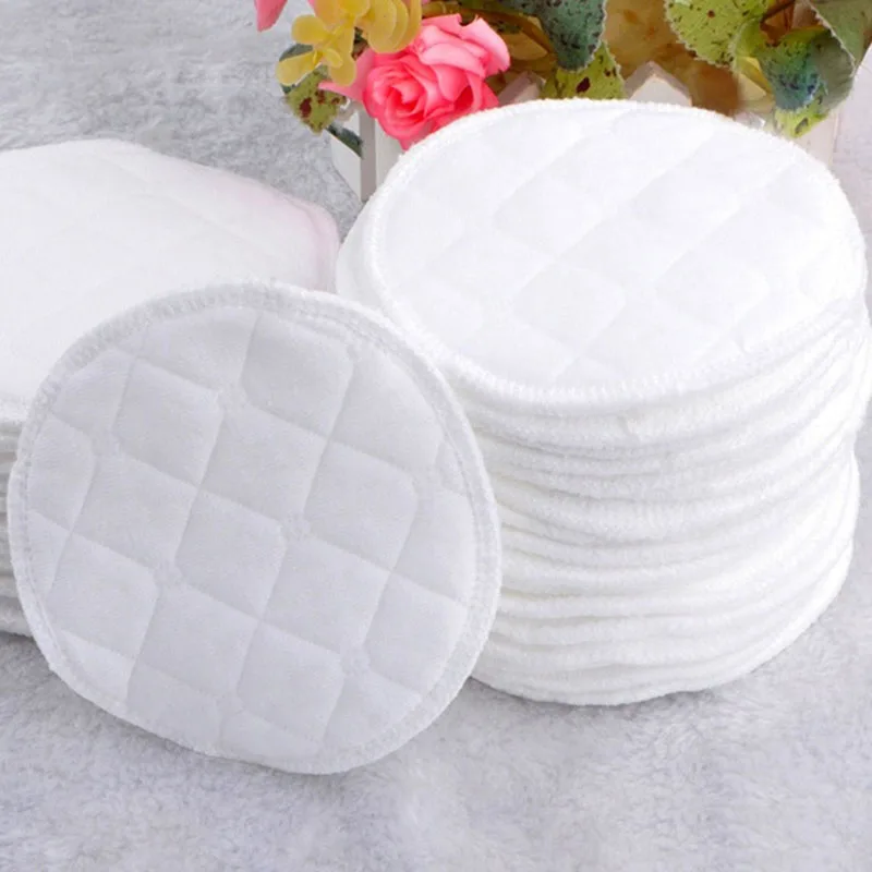 

2Pcs Reusable Nursing Breast Pads Washable Soft Absorbent Anti-overflow Maternity Baby Breastfeeding Waterproof Breast Pads