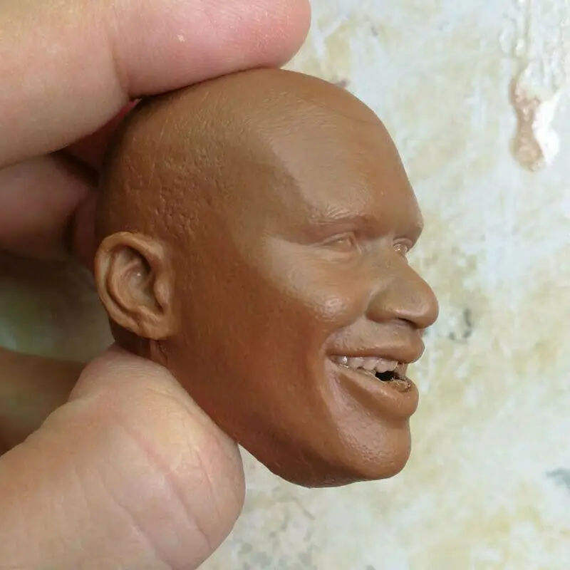 Пустые 1/6 весы Shaquille O'Neal голова лепить неокрашенное лицо улыбки|Игровые фигурки