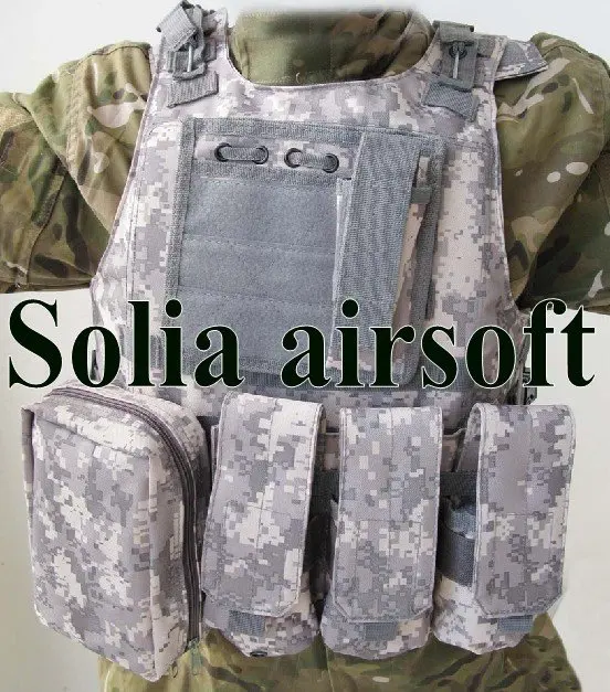 

Tactical wire steel molle plate carrier vest WIRE-STEEL-IN hunting vest ACU Color