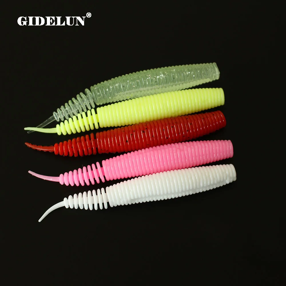 wholesale fishing lures 9.7cm 6.5g 100pcs/lot mixed colors fishing worm